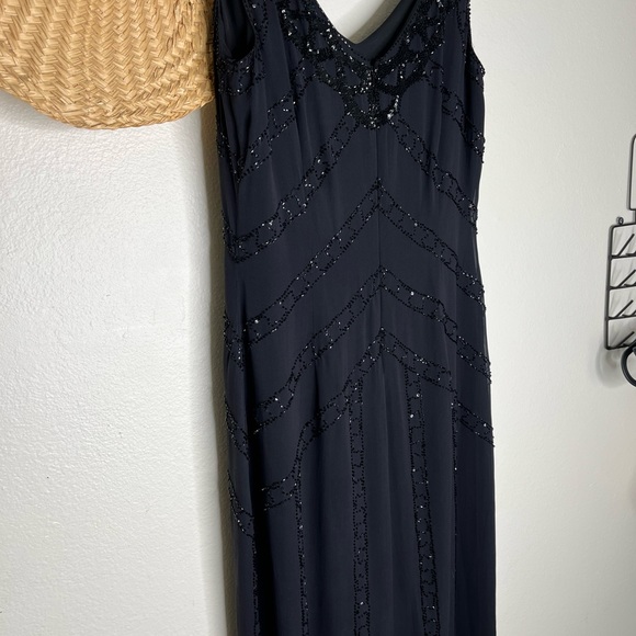Bloomingdales Silk Beaded Dress NWT - Picture 5 of 8